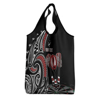 New Zealand Darts Personalized Hei Manaia Grocery Bag Classic Kowhaiwhai LT7 - Polynesian Pride