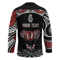 New Zealand Darts Personalized Hei Manaia Hockey Jersey Classic Kowhaiwhai LT7 - Polynesian Pride