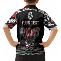 New Zealand Darts Personalized Hei Manaia Kid Hawaiian Shirt Classic Kowhaiwhai LT7 - Polynesian Pride