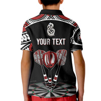 New Zealand Darts Personalized Hei Manaia Kid Polo Shirt Classic Kowhaiwhai LT7 - Polynesian Pride