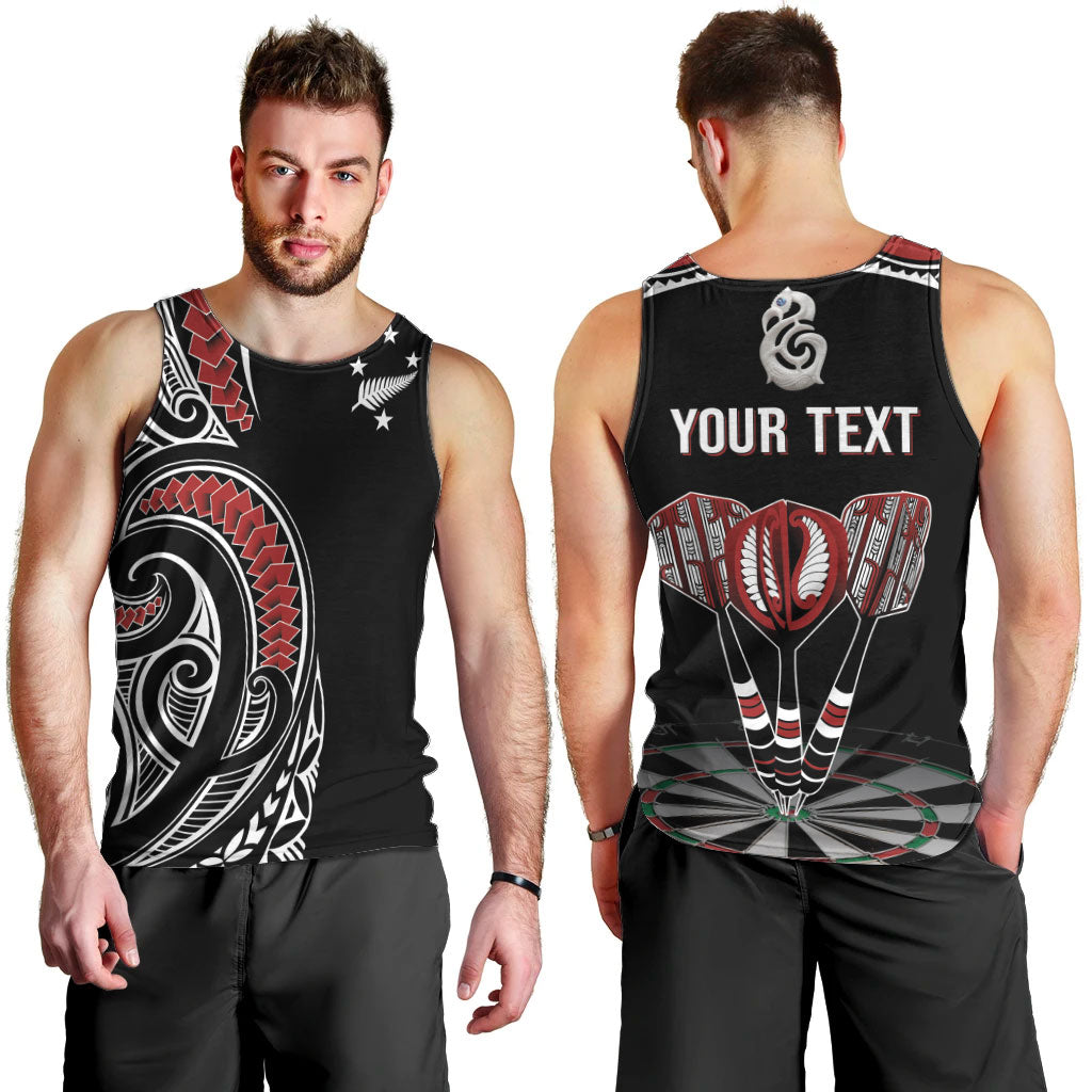New Zealand Darts Personalized Hei Manaia Men Tank Top Classic Kowhaiwhai LT7 - Polynesian Pride
