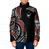 New Zealand Darts Personalized Hei Manaia Padded Jacket Classic Kowhaiwhai LT7 Men Black - Polynesian Pride