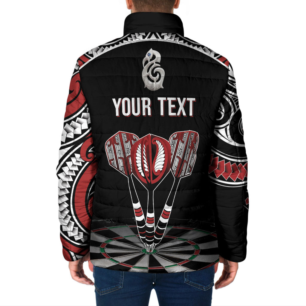 New Zealand Darts Personalized Hei Manaia Padded Jacket Classic Kowhaiwhai LT7 - Polynesian Pride