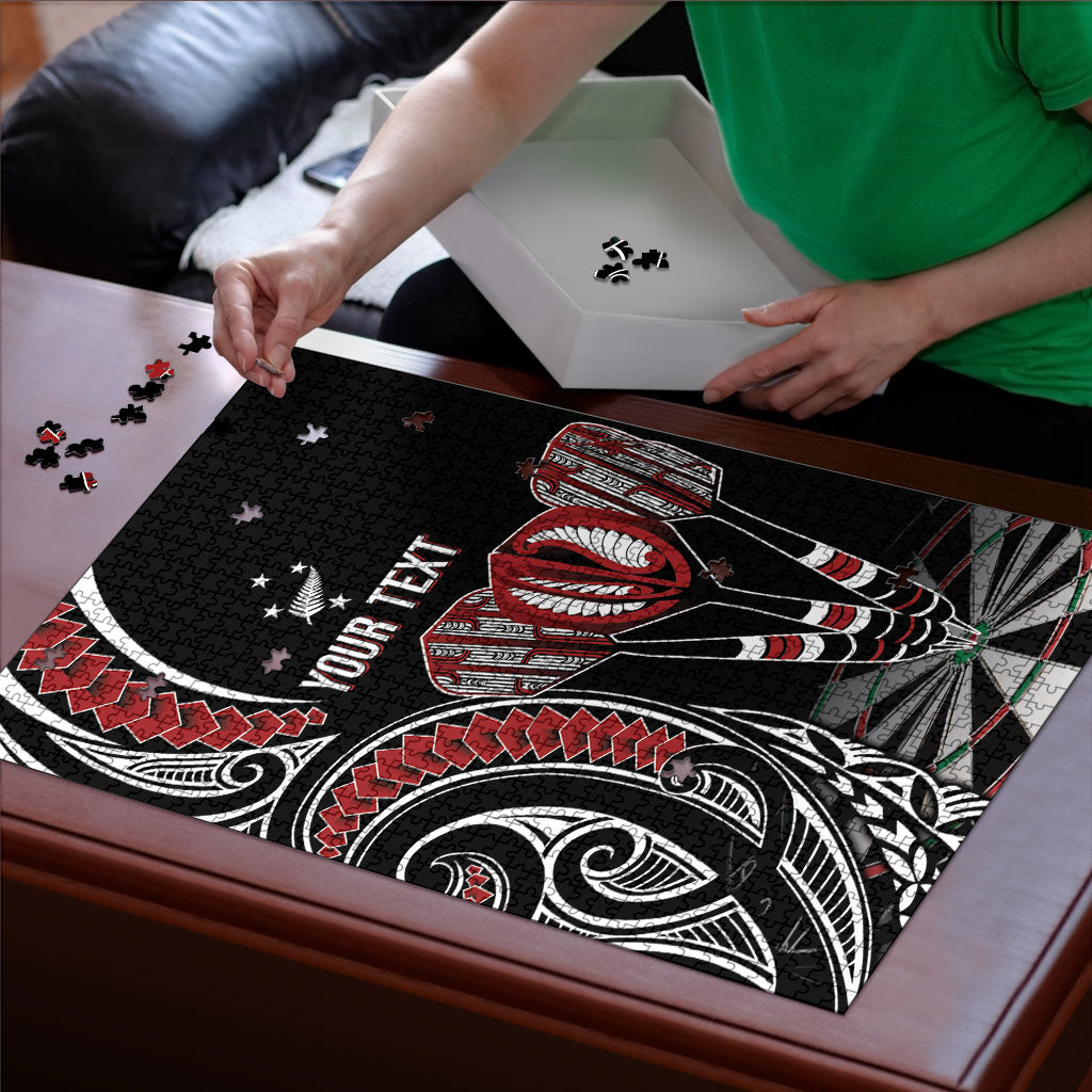 New Zealand Darts Personalized Hei Manaia Puzzle Classic Kowhaiwhai LT7 - Polynesian Pride