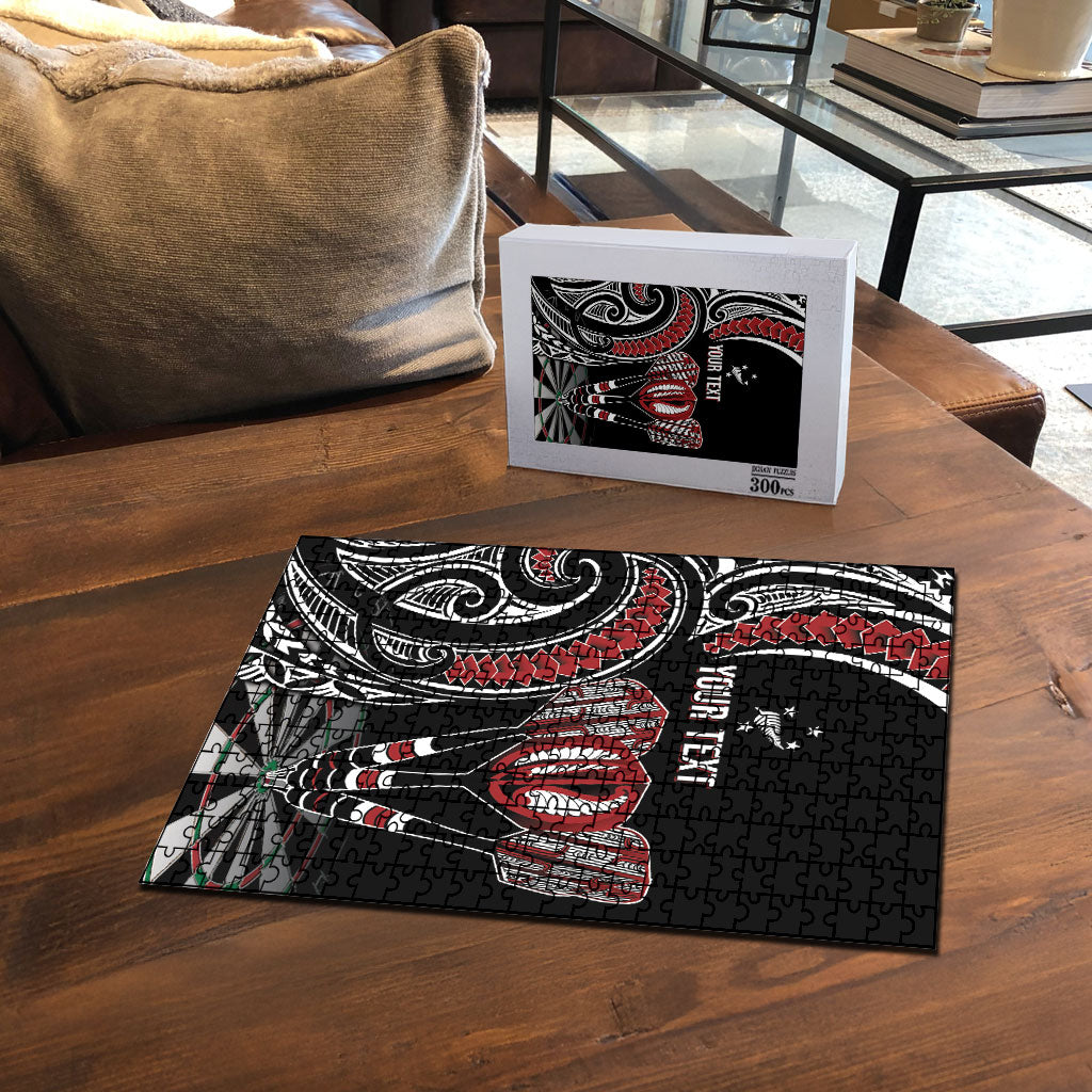 New Zealand Darts Personalized Hei Manaia Puzzle Classic Kowhaiwhai LT7 - Polynesian Pride