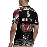 New Zealand Darts Personalized Hei Manaia Rugby Jersey Classic Kowhaiwhai LT7 - Polynesian Pride