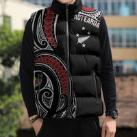 New Zealand Darts Personalized Hei Manaia Sleeveless Puffer Jacket Classic Kowhaiwhai LT7 - Polynesian Pride