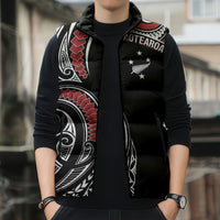 New Zealand Darts Personalized Hei Manaia Sleeveless Puffer Jacket Classic Kowhaiwhai LT7 - Polynesian Pride