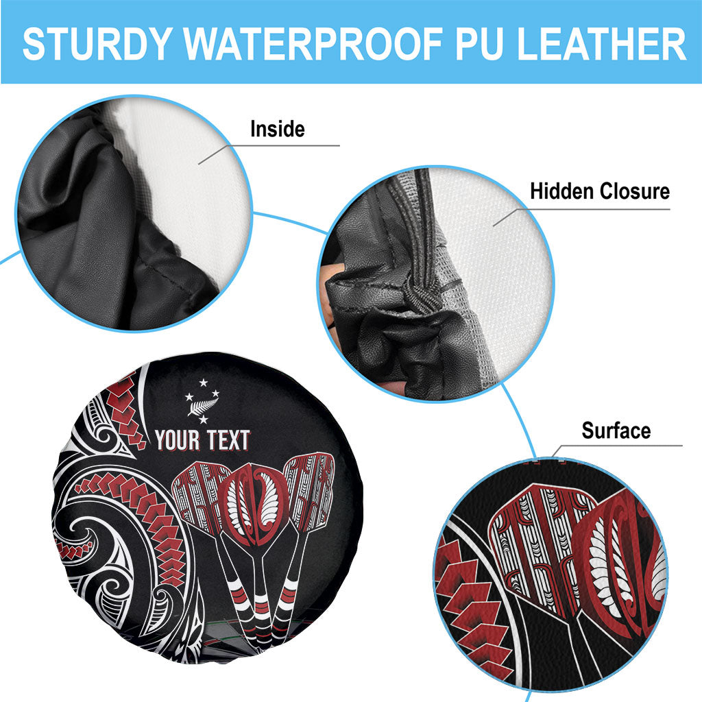 New Zealand Darts Personalized Hei Manaia Spare Tire Cover Classic Kowhaiwhai LT7 - Polynesian Pride