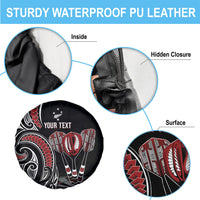 New Zealand Darts Personalized Hei Manaia Spare Tire Cover Classic Kowhaiwhai LT7 - Polynesian Pride