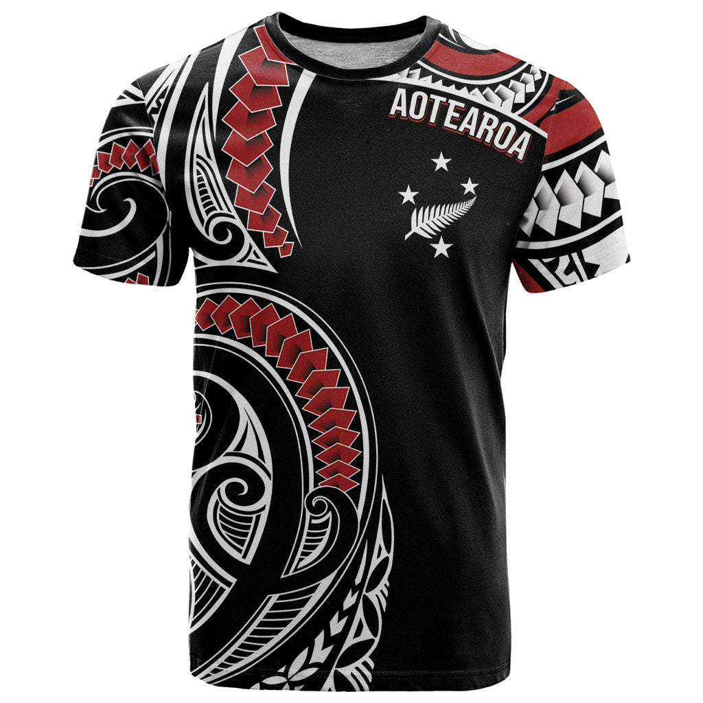 New Zealand Darts Personalized Hei Manaia T Shirt Classic Kowhaiwhai LT7 Black - Polynesian Pride