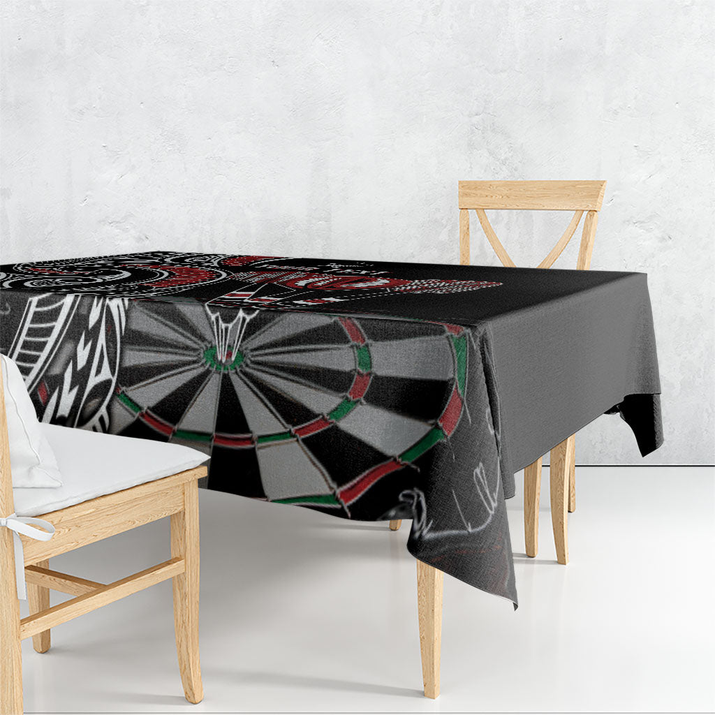 New Zealand Darts Personalized Hei Manaia Tablecloth Classic Kowhaiwhai LT7 - Polynesian Pride