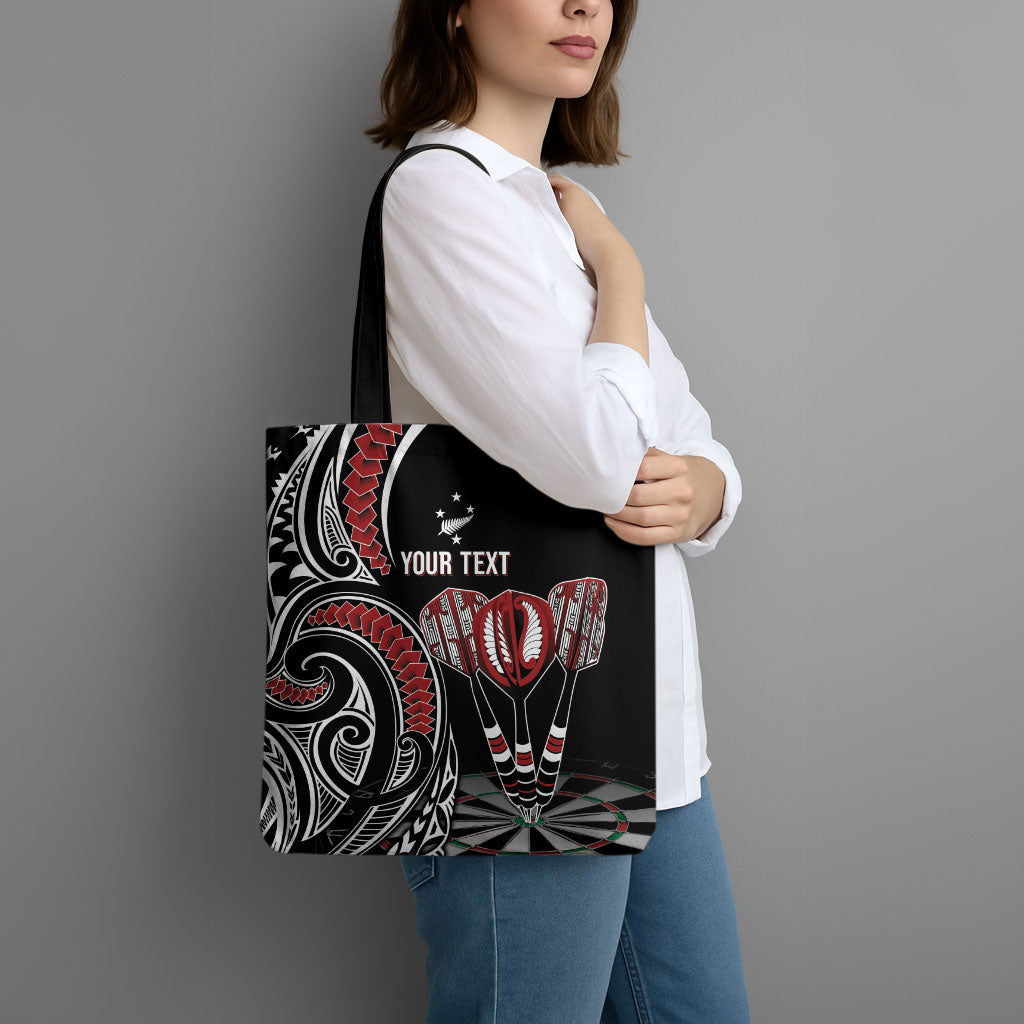 New Zealand Darts Personalized Hei Manaia Tote Bag Classic Kowhaiwhai LT7 - Polynesian Pride
