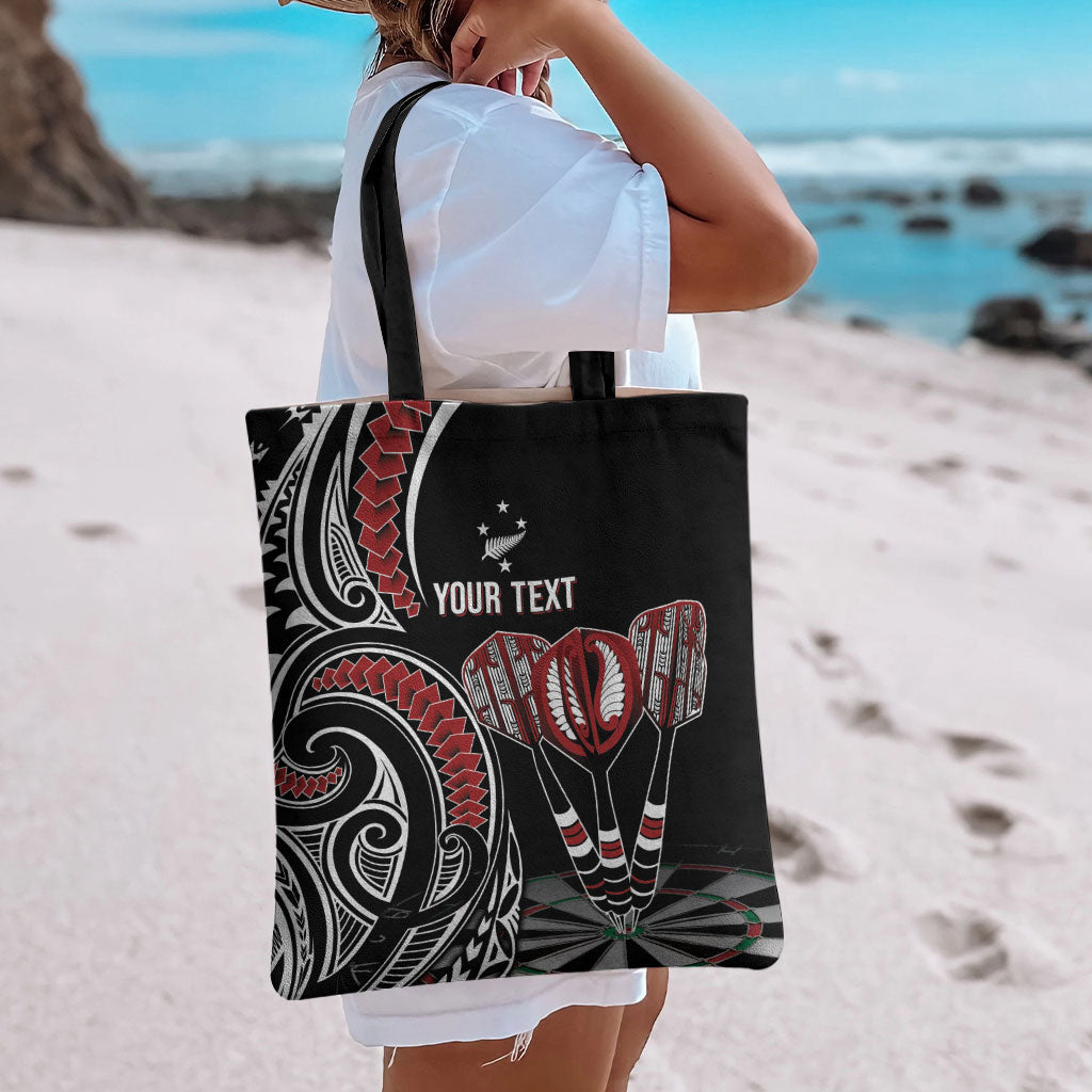 New Zealand Darts Personalized Hei Manaia Tote Bag Classic Kowhaiwhai LT7 - Polynesian Pride