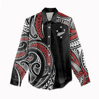 New Zealand Darts Personalized Hei Manaia Women Casual Shirt Classic Kowhaiwhai LT7 - Polynesian Pride