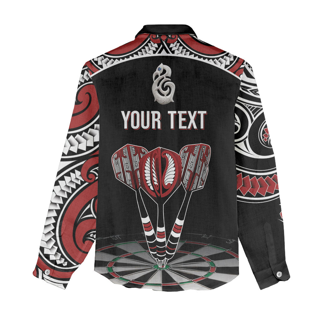 New Zealand Darts Personalized Hei Manaia Women Casual Shirt Classic Kowhaiwhai LT7 - Polynesian Pride
