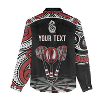 New Zealand Darts Personalized Hei Manaia Women Casual Shirt Classic Kowhaiwhai LT7 - Polynesian Pride