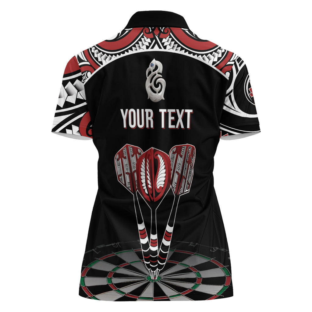 New Zealand Darts Personalized Hei Manaia Women Polo Shirt Classic Kowhaiwhai LT7 - Polynesian Pride