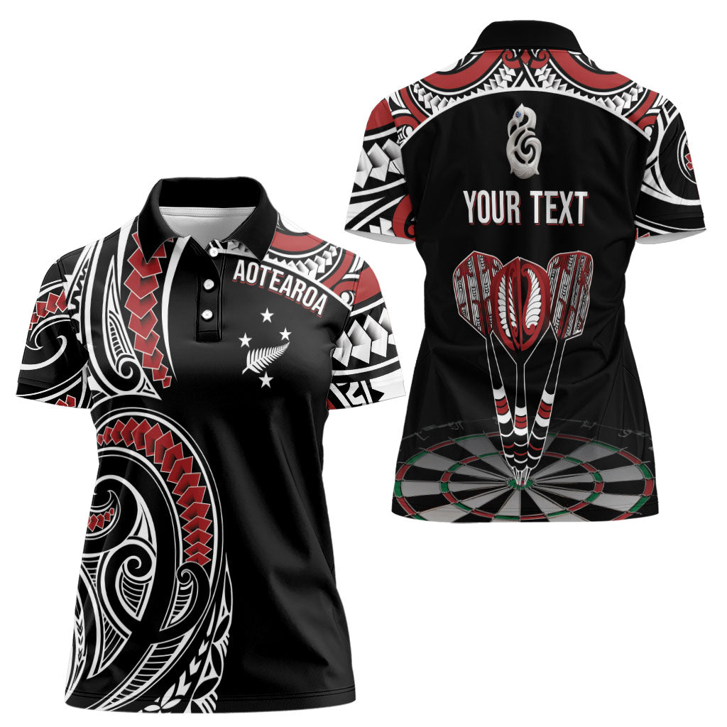 New Zealand Darts Personalized Hei Manaia Women Polo Shirt Classic Kowhaiwhai LT7 - Polynesian Pride