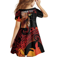Papua New Guinea Personalised Family Matching Puletasi and Hawaiian Shirt Grunge Style 49th Independence Anni LT7 - Polynesian Pride