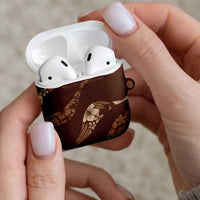 Aloha Hawaii Floral Tapa AirPods Case Patchwork Mocha - Polynesian Pride