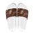 Aloha Hawaii Floral Tapa Slide Sandals Patchwork Mocha - Polynesian Pride