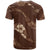 Aloha Hawaii Floral Tapa T Shirt Patchwork Mocha - Polynesian Pride