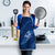 Aloha Hawaii Floral Tapa Apron Patchwork Navy - Polynesian Pride