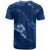 Aloha Hawaii Floral Tapa T Shirt Patchwork Navy - Polynesian Pride