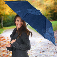 Aloha Hawaii Floral Tapa Umbrella Patchwork Navy - Polynesian Pride
