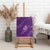 Aloha Hawaii Floral Tapa Canvas Wall Art Patchwork Violet - Polynesian Pride