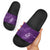 Aloha Hawaii Floral Tapa Slide Sandals Patchwork Violet - Polynesian Pride