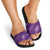 Aloha Hawaii Floral Tapa Slide Sandals Patchwork Violet - Polynesian Pride