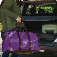 Aloha Hawaii Floral Tapa Travel Bag Patchwork Violet - Polynesian Pride