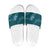 Aloha Hawaii Floral Tapa Slide Sandals Patchwork Teal - Polynesian Pride