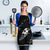Aloha Hawaii Floral Tapa Apron Patchwork Charcoal - Polynesian Pride