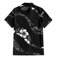Aloha Hawaii Floral Tapa Family Matching Mermaid Dress and Hawaiian Shirt Patchwork Charcoal LT7 - Polynesian Pride