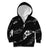 Aloha Hawaii Floral Tapa Kid Hoodie Patchwork Charcoal - Polynesian Pride