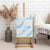 Aloha Hawaii Floral Tapa Canvas Wall Art Patchwork Turquoise - Polynesian Pride