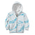 Aloha Hawaii Floral Tapa Kid Hoodie Patchwork Turquoise - Polynesian Pride