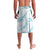Aloha Hawaii Floral Tapa Lavalava Patchwork Turquoise - Polynesian Pride