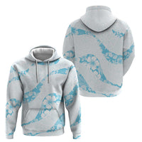 Aloha Hawaii Floral Tapa Zip Hoodie Patchwork Turquoise LT7 - Polynesian Pride