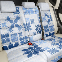 Vintage Hawaii Back Car Seat Cover Hawaiian Quilt Kapa Mismatch Blue LT7 - Polynesian Pride