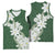 Ia Orana Tahiti Tiare Basketball Jersey Sage Green Lei - Polynesian Pride