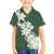 Ia Orana Tahiti Tiare Family Matching Summer Maxi Dress and Hawaiian Shirt Sage Green Lei - Polynesian Pride