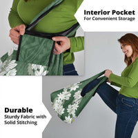 Ia Orana Tahiti Tiare Grocery Bag Sage Green Lei - Polynesian Pride