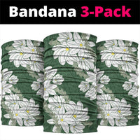 Ia Orana Tahiti Tiare Neck Gaiter Sage Green Lei - Polynesian Pride