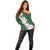 Ia Orana Tahiti Tiare Off Shoulder Sweater Sage Green Lei - Polynesian Pride
