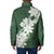 Ia Orana Tahiti Tiare Padded Jacket Sage Green Lei - Polynesian Pride