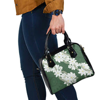 Ia Orana Tahiti Tiare Shoulder Handbag Sage Green Lei - Polynesian Pride